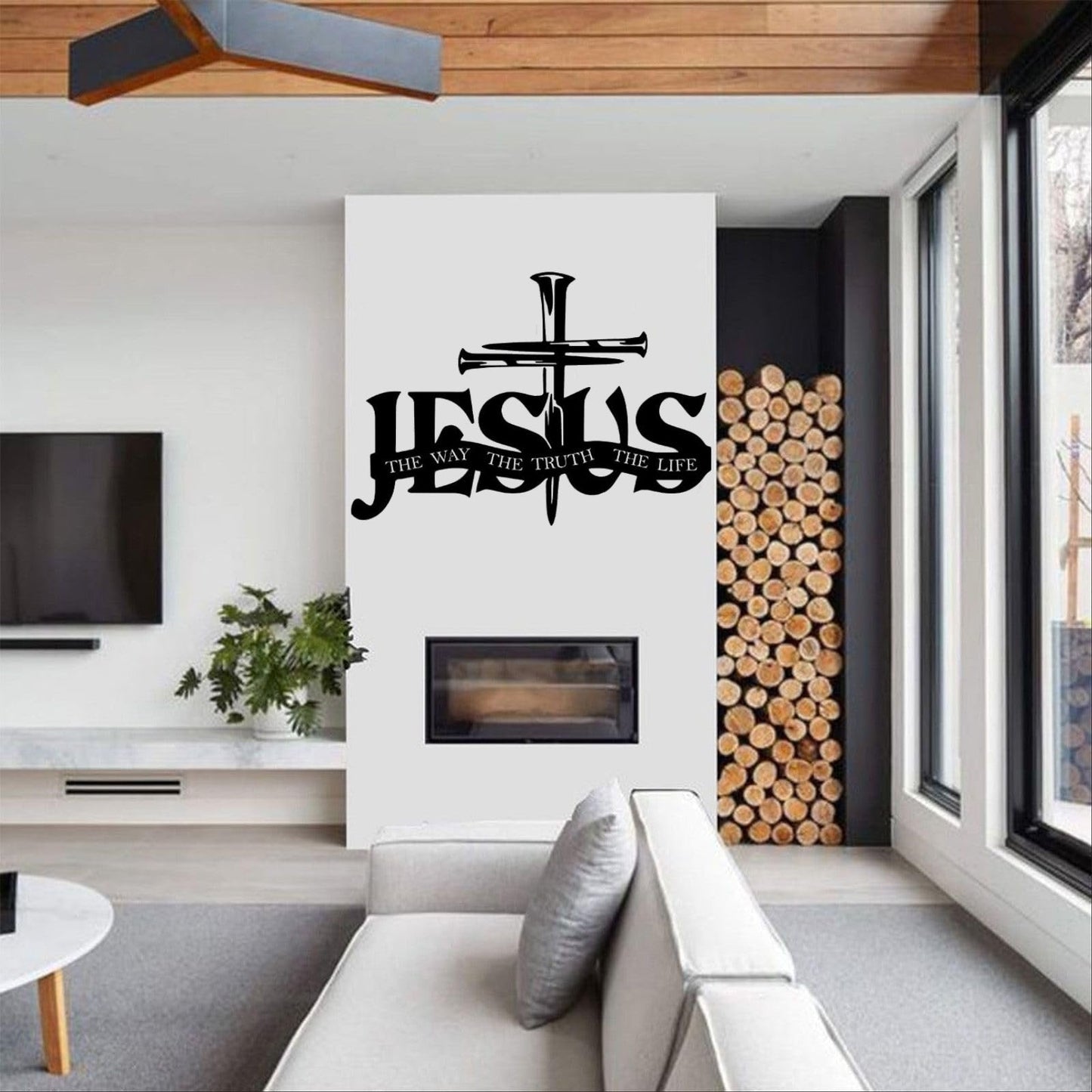 (🎁Laatste dag 49% UIT)🔥Jesus & Kruis Design Muurkunst - ⌛Limited Handmade Series