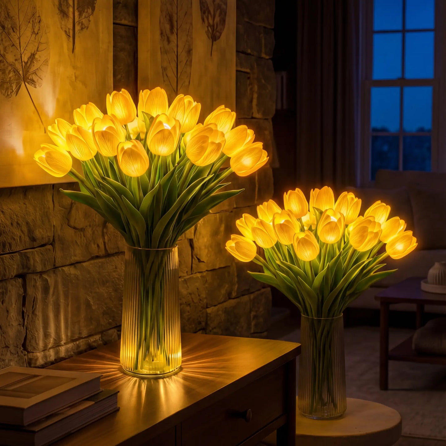 En strålende romantisk tulipanlampe