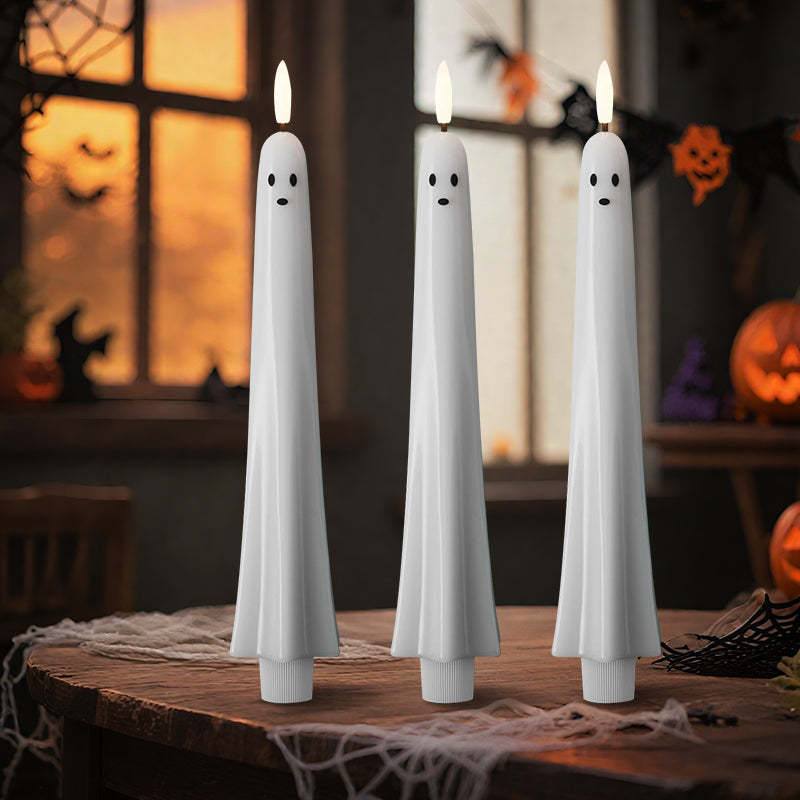 ππ» Op afstand bedienbare spookkaars met 3D vlammende lont π»π