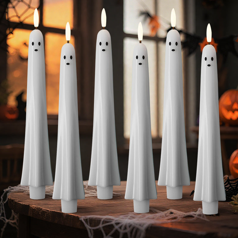 ππ» Op afstand bedienbare spookkaars met 3D vlammende lont π»π