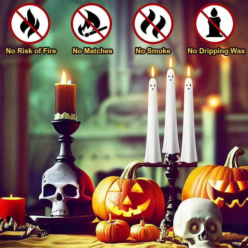 ππ» Op afstand bedienbare spookkaars met 3D vlammende lont π»π