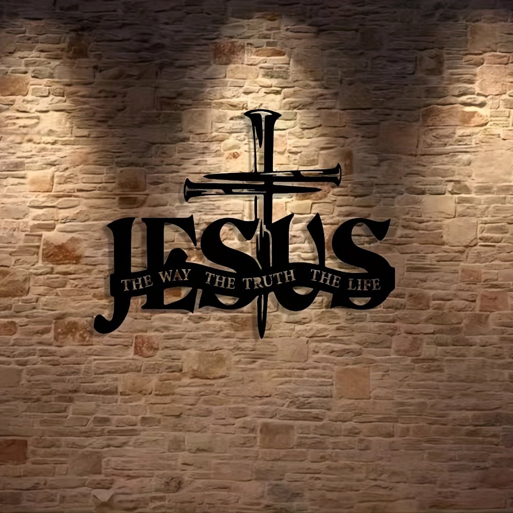(🎁Laatste dag 49% UIT)🔥Jesus & Kruis Design Muurkunst - ⌛Limited Handmade Series