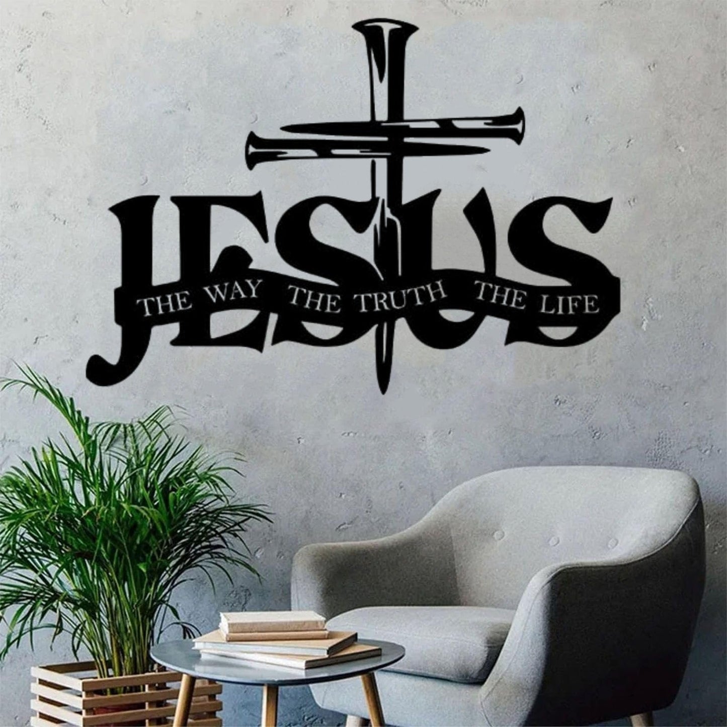 (🎁Laatste dag 49% UIT)🔥Jesus & Kruis Design Muurkunst - ⌛Limited Handmade Series