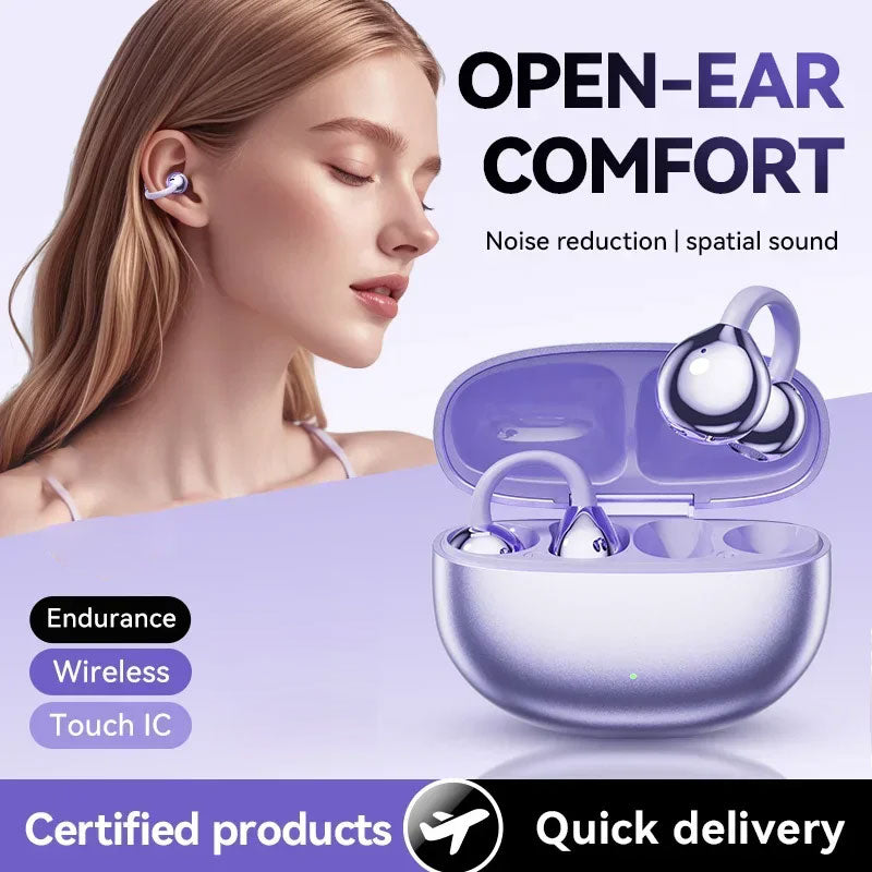 Bluetooth-hoofdtelefoon met oorclip