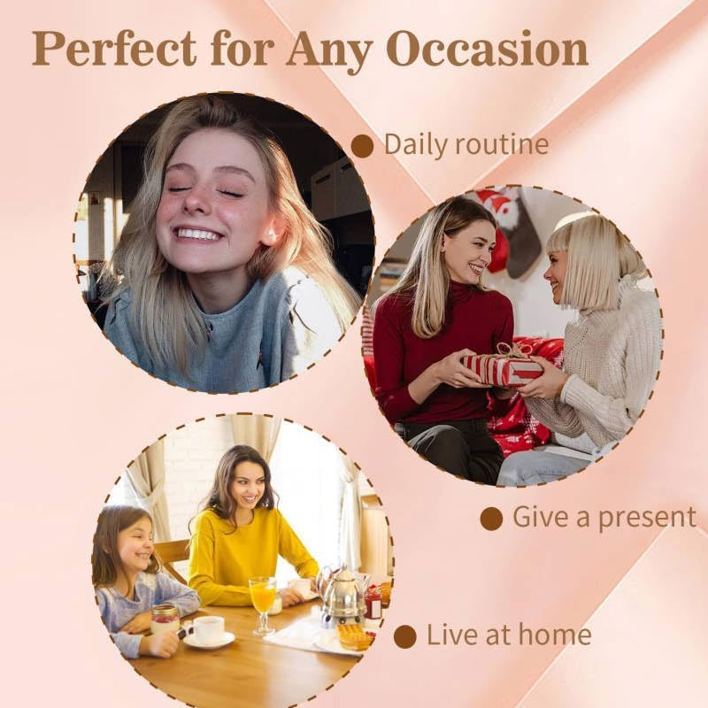 Ovale haargrip set