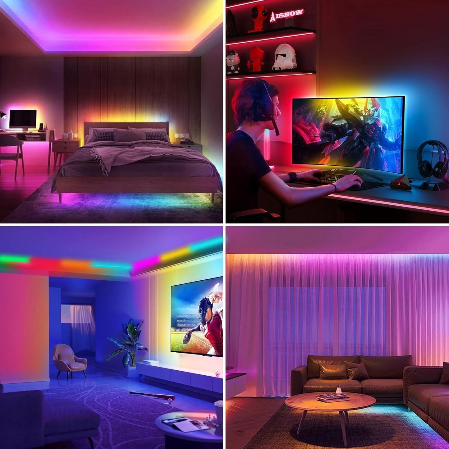 Slimme RGB neon LED-stripverlichtin