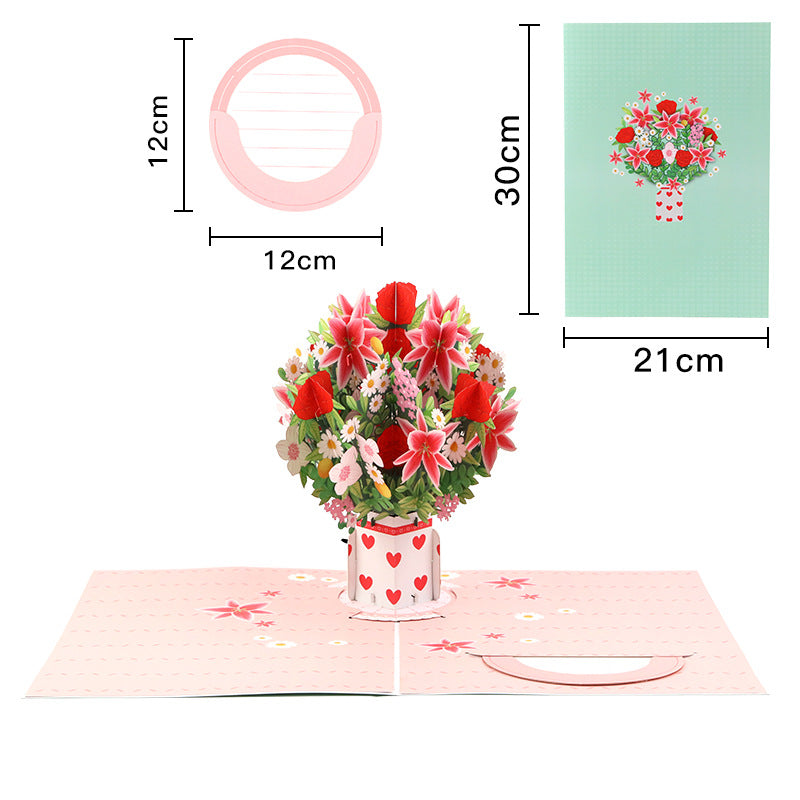 💌 Eksklusivt til Valentinsdag: 3D-pop-up-kort med kirsebærblomster – det ultimate minnet for kortelskere ❤️