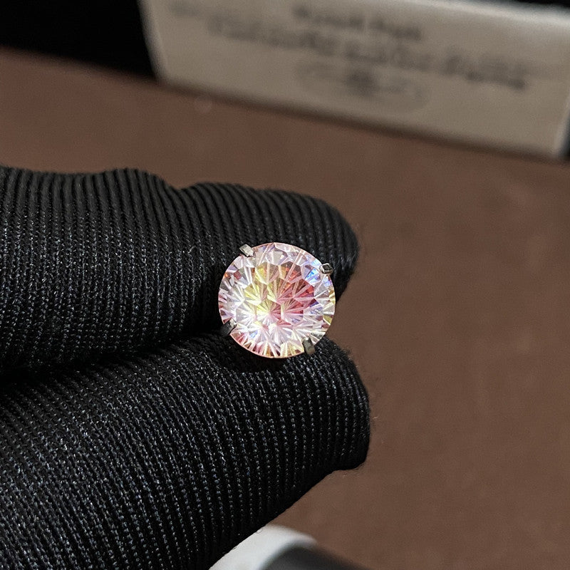 🌈Øredobber i zirkonium-titanstål med fyrverkerilignende fargeskifte – komfortable å ha på seg💫