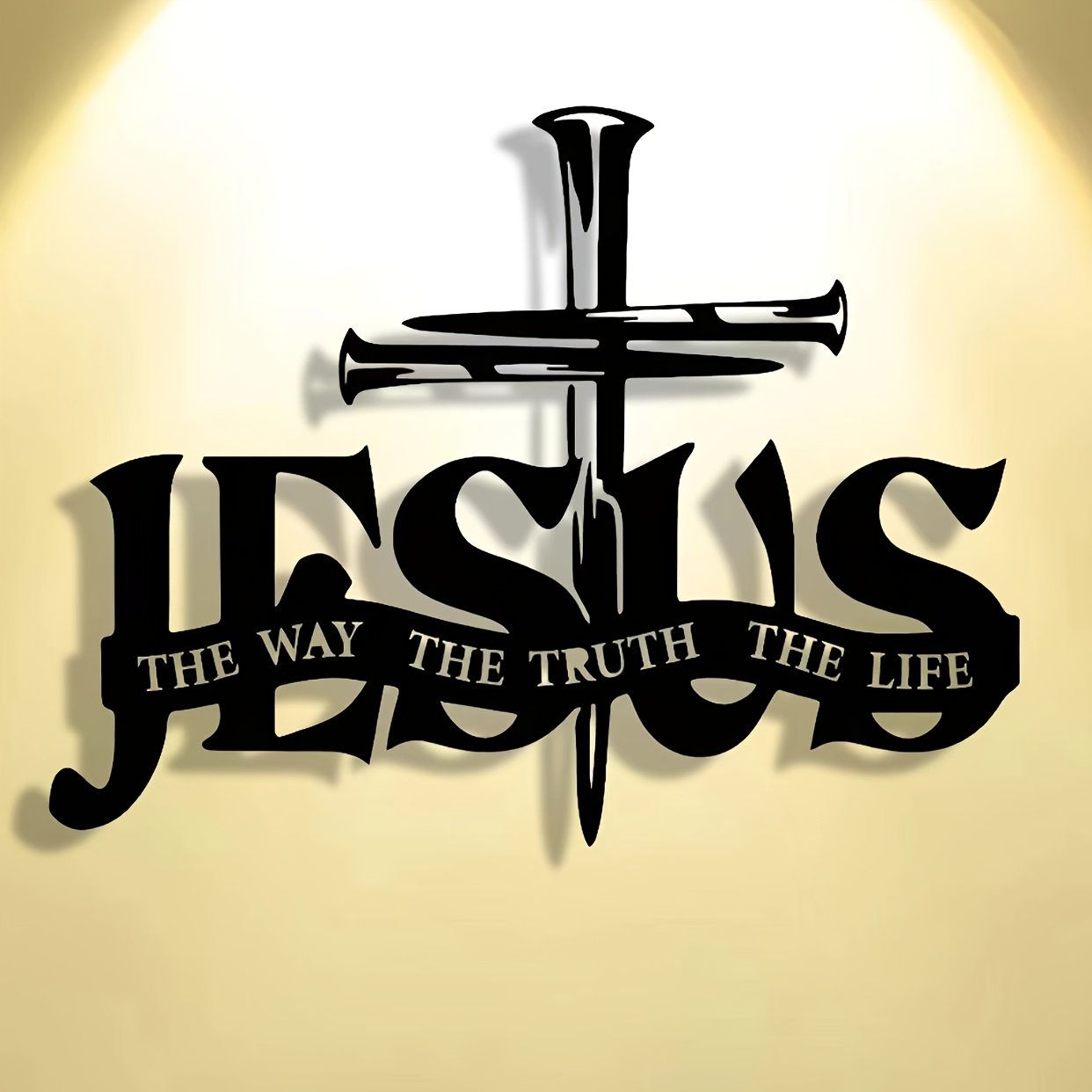 (🎁Laatste dag 49% UIT)🔥Jesus & Kruis Design Muurkunst - ⌛Limited Handmade Series