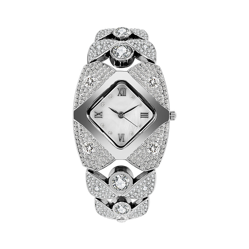 Damklocka I Retrostil Med Quartz-Motiv/Dameshorloge Retrostijl Kwarts
