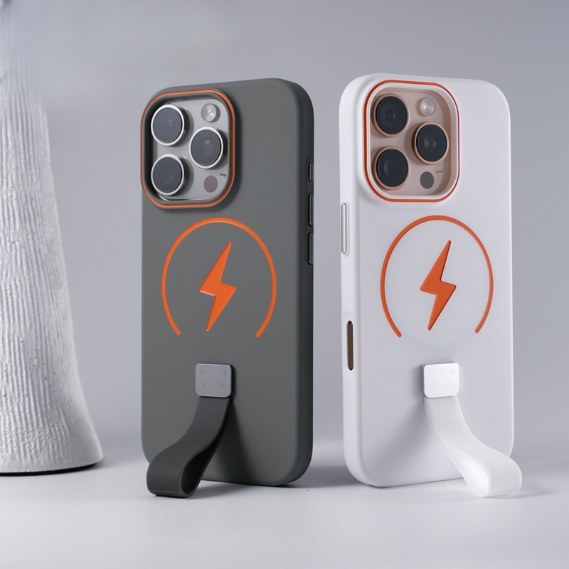 Magnetisch telefoonhoesje met huidgevoel - Magnetisch opladen & Ingebouwde polsband & Soft-Touch Comfort
