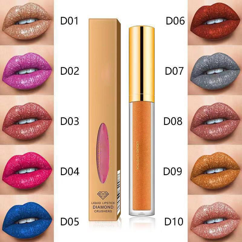 Hete verkoop-Metallic vloeibare diamant glitterlippenstiftš„Koop 1 krijg 1 gratis