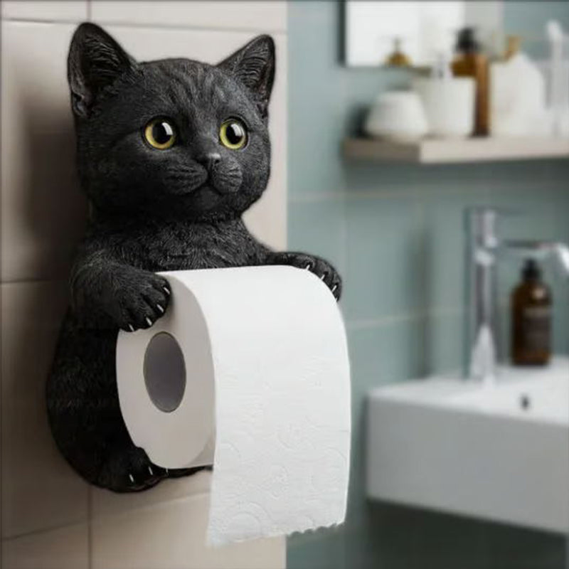 🧻Toiletpapierhouder voor katten aan de muur🐾