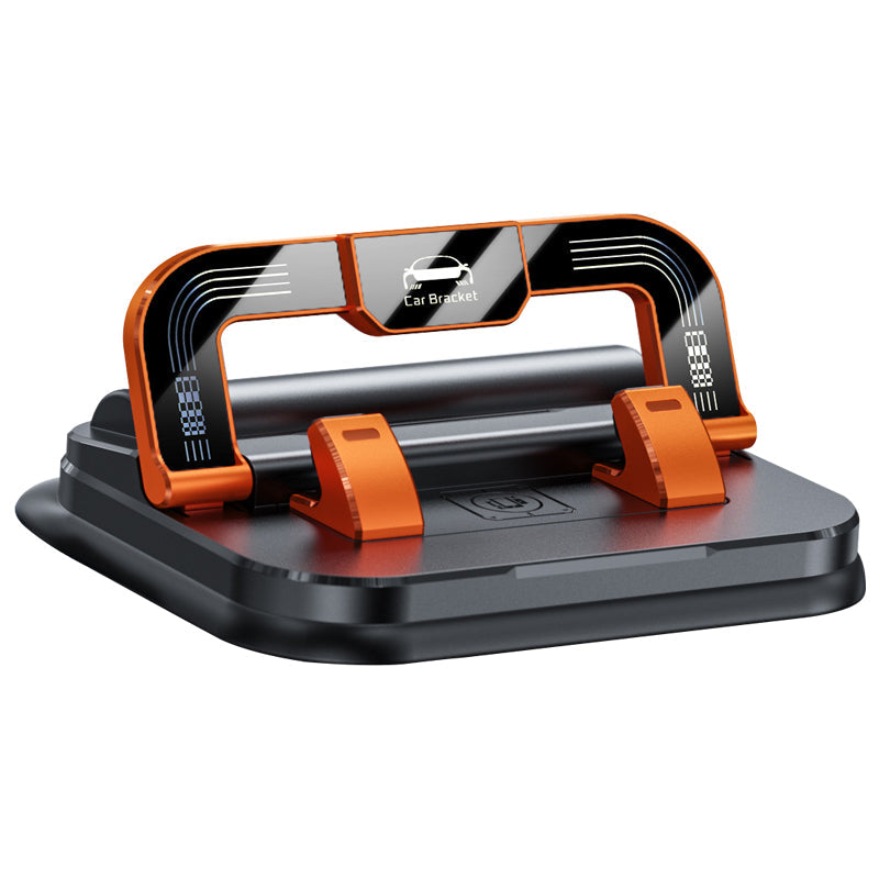 ✨ 360° roterbar, sammenleggbar telefonholder – universell design med sklisikker base🚗