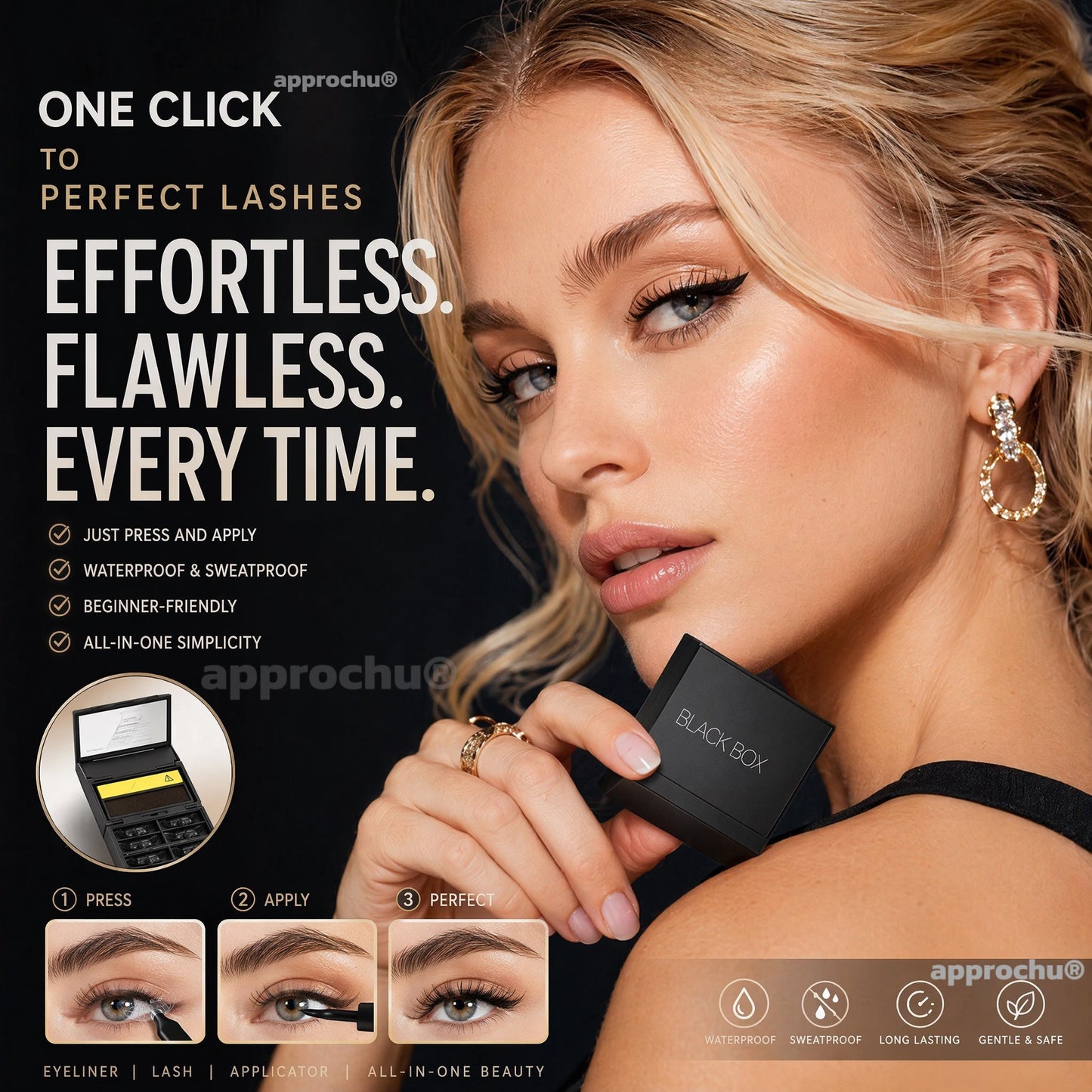🥳2026 Hotselgende vare🥳💞 Over 50 000 solgte enheter! 💄✨ 50 % rabatt! 3-i-1 stempelsett med eyeliner og nedre mascara – Perfekt eyeliner og mascara på sekunder. Vannfast og flekkfri. Du trenger ikke en stødig hånd! 👁️🖌️