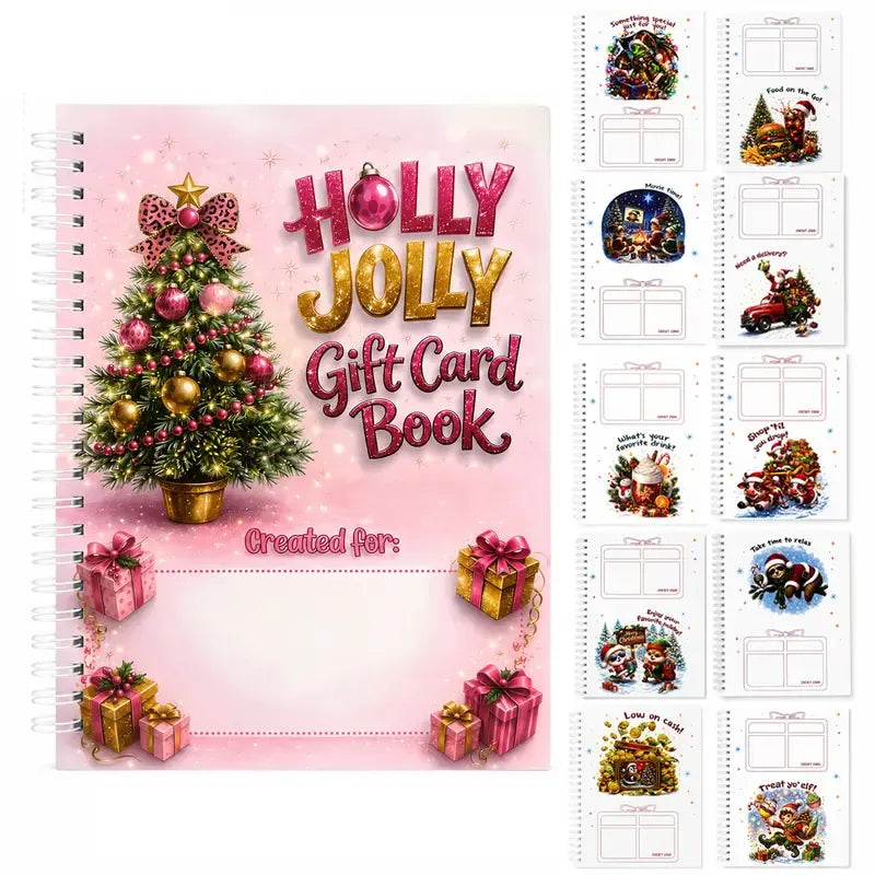 🔥🎁70 % RABATT!!! – Klar for julen! 🎅 Julekorthefte – 👍 DIY-hefte med spiralrygg til julekort