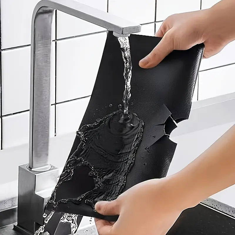 ✨4-delers gjenbrukbare, non-stick gasskomfyrdeksel – varmebestandige og vaskbare