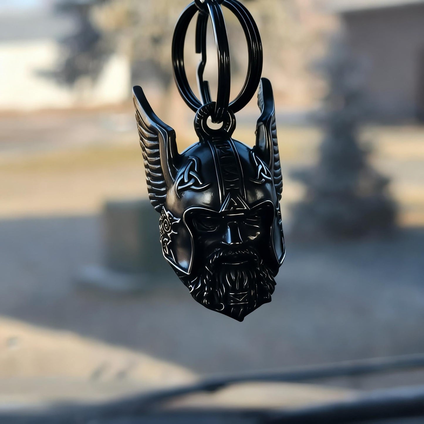 ⚔️ Odins vikingtalisman nøkkelring beskyttelsesamulett 🔔