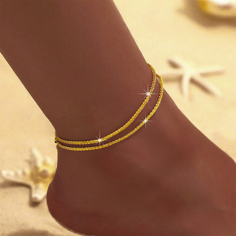 ✨ Glitrende ankelkjed