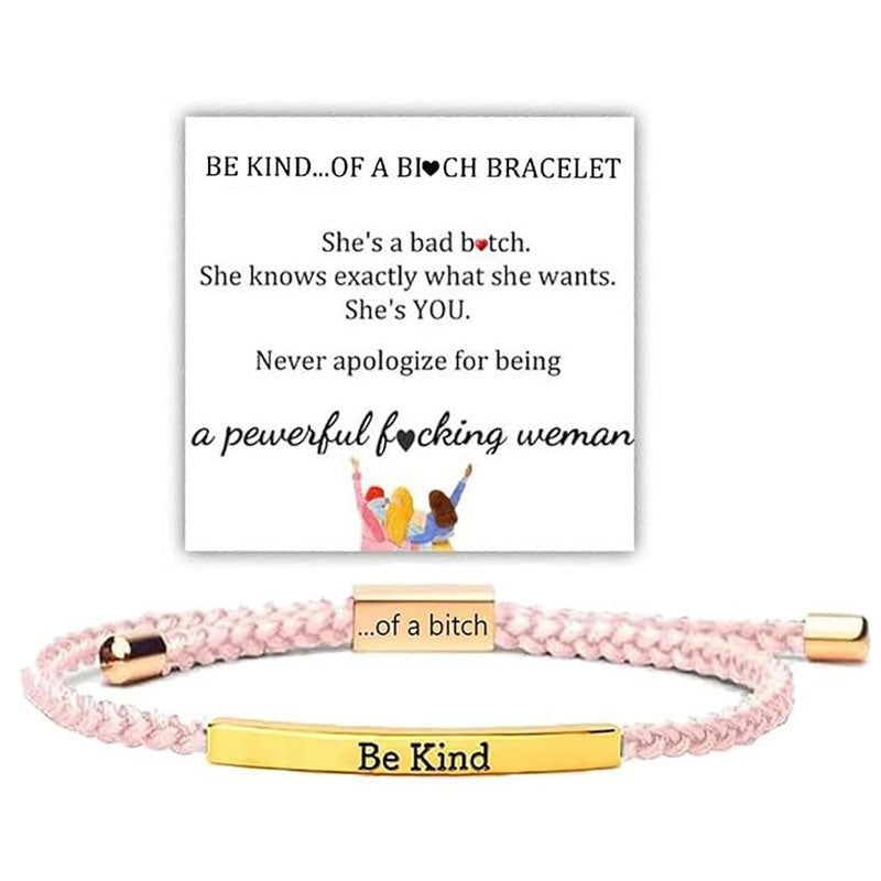 ✨📿 Vevd armbånd i rustfritt stål – motiverende og inspirerende armbånd med avtakbart trykk! ✨🦾