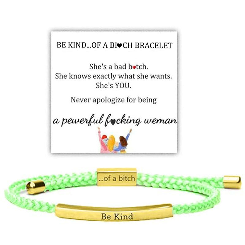 ✨📿 Vevd armbånd i rustfritt stål – motiverende og inspirerende armbånd med avtakbart trykk! ✨🦾