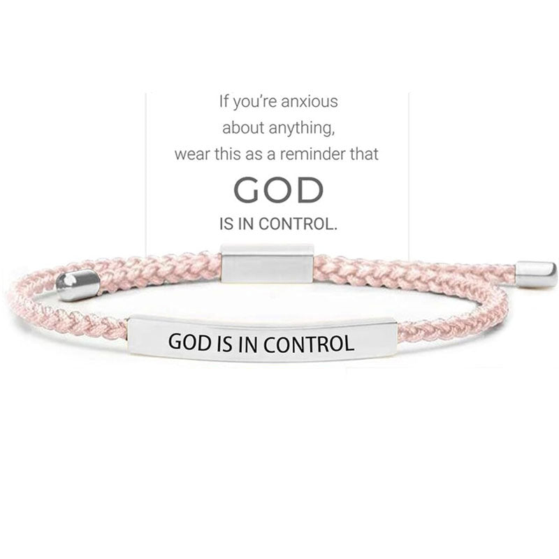 ✨📿 Vevd armbånd i rustfritt stål – motiverende og inspirerende armbånd med avtakbart trykk! ✨🦾