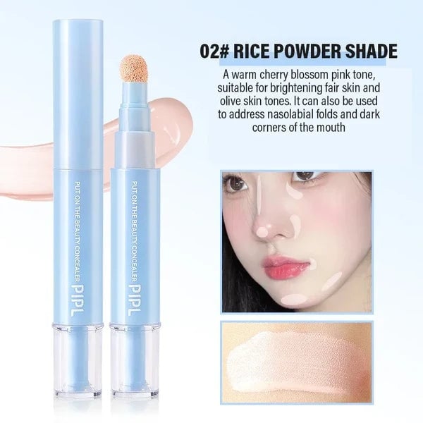 🖋️✨Kjøp 1, få 1 gratis!! 💙 Dobbel effekt concealer, foundation og øyeconcealer — 24 timers langvarig sminke👁️