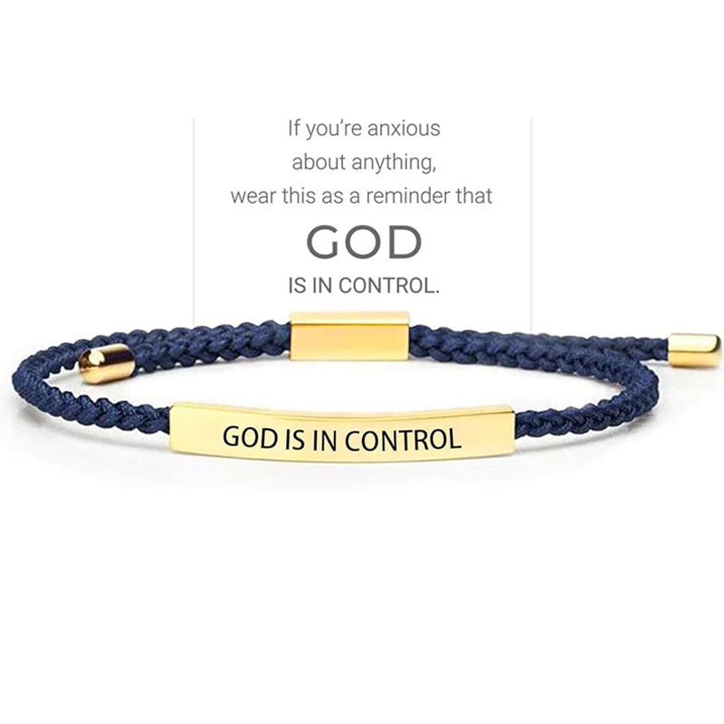 ✨📿 Vevd armbånd i rustfritt stål – motiverende og inspirerende armbånd med avtakbart trykk! ✨🦾