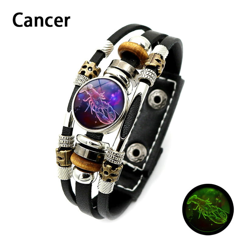 🌌 Armband med stjärntecken som lyser i mörkret