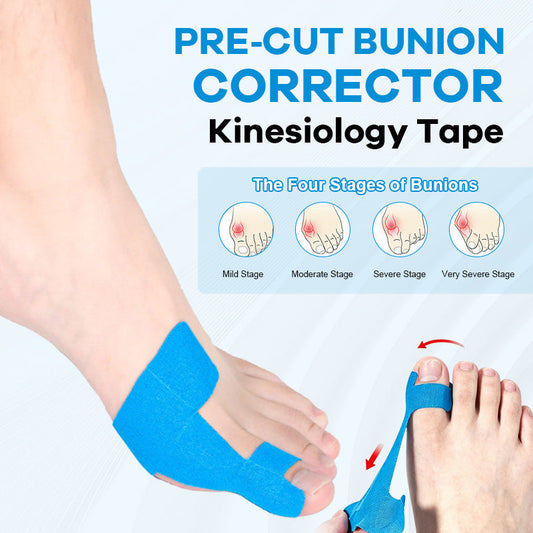 🦶Forhåndskuttet kinesiologitape for hallux valgu