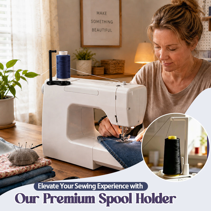 🧵Øvre spoleholder til symaskin – vertikalt stativ for store spoler