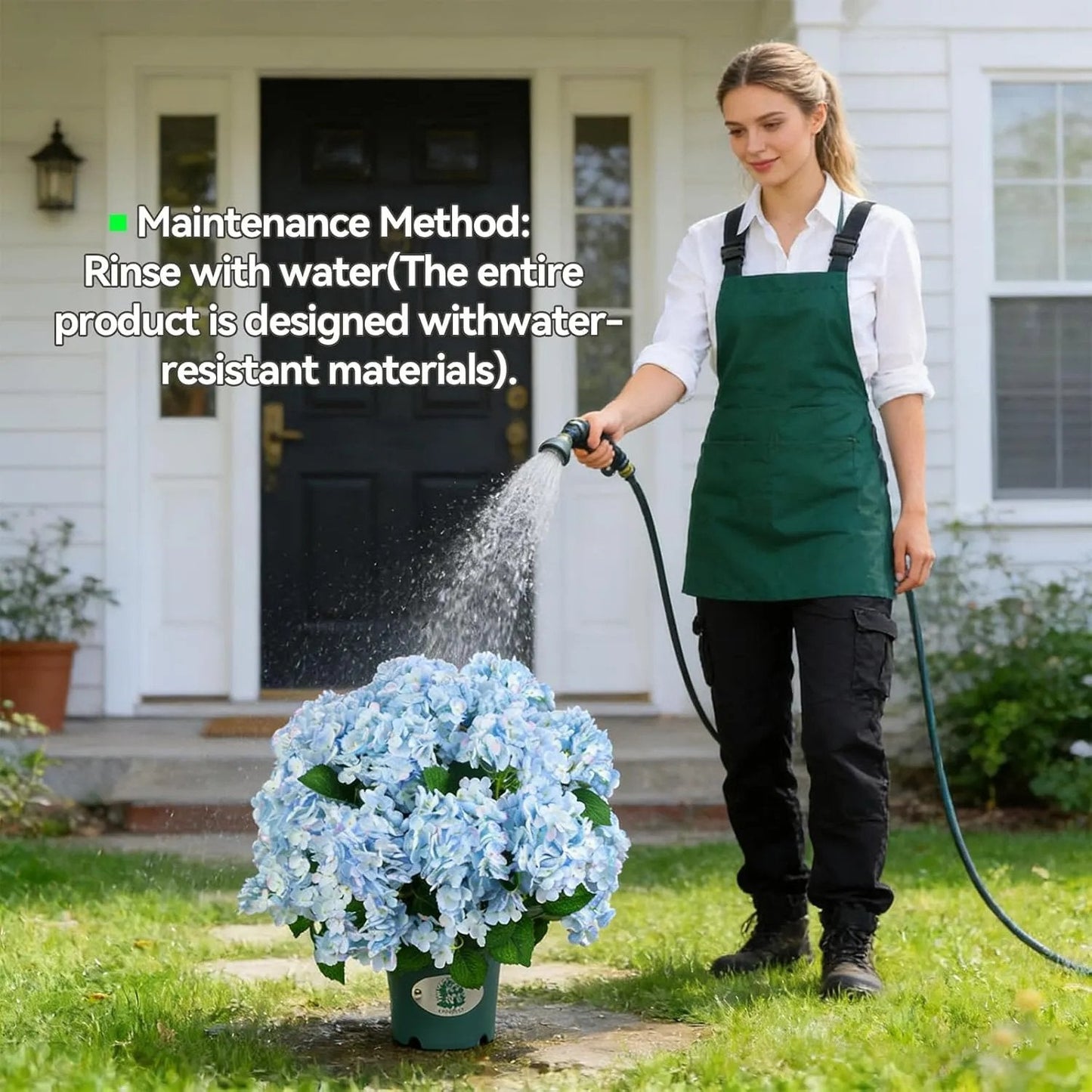 🌼Kunstige hortensiaer for utendørs bruk – UV-bestandige, vanntette og vindtette💐🌸