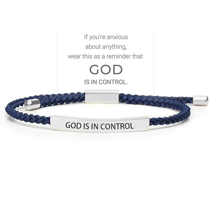 ✨📿 Vevd armbånd i rustfritt stål – motiverende og inspirerende armbånd med avtakbart trykk! ✨🦾