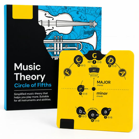 🔥 Siste dag med 50 % rabatt – «Circle of Fifths»-sett med musikkteorihjul | Praktisk guide til akkorder, tonearter og låtskriving for musikere🎹🎸💕