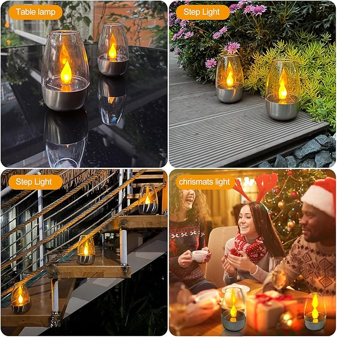 ☀️Multifunksjonell, vanntett, flammeløs solcelledrevet pendellampe💡