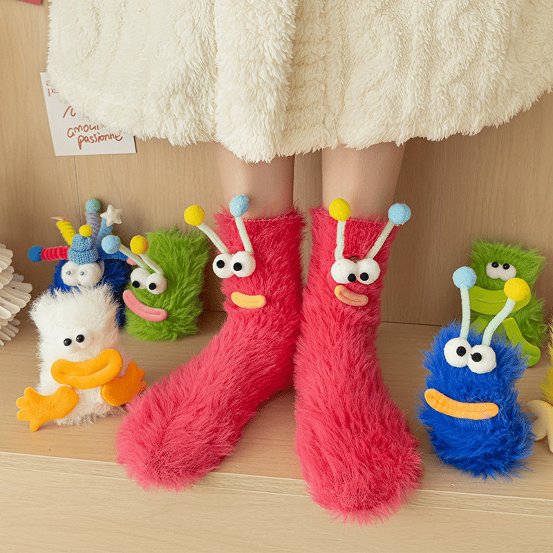 🎁Praktiske monstersokker – Dine nye lodde- og tullete fotvenner 🧦