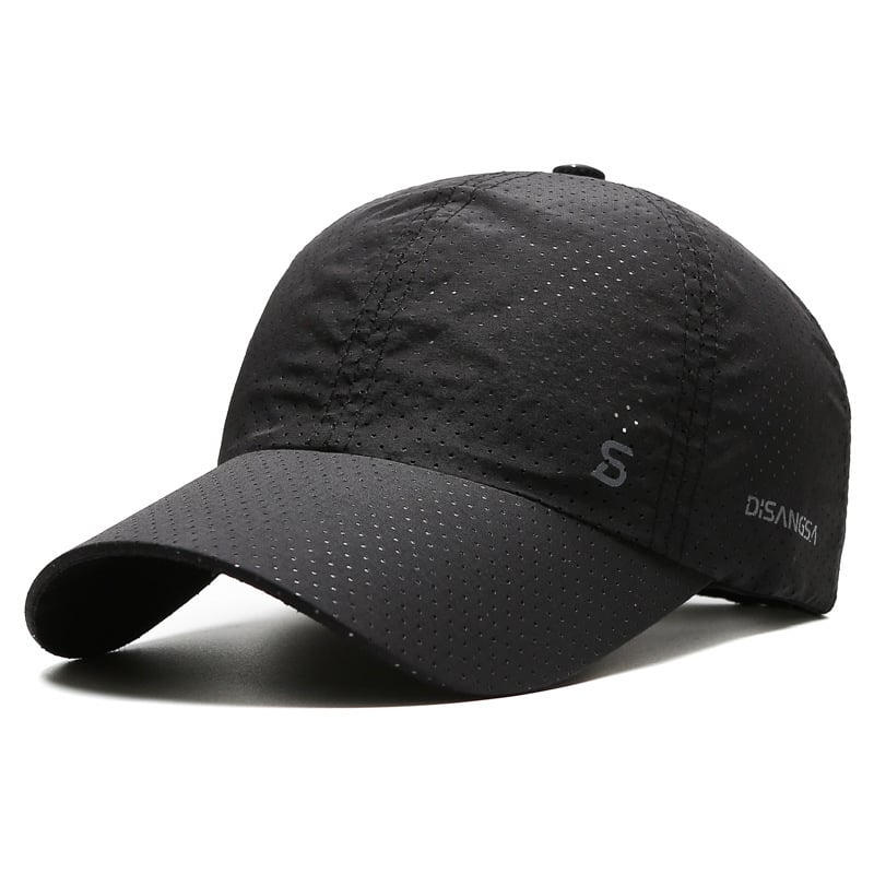 Hurtigtørkende UV-beskyttende baseballcaps – pustende justerbar unisex-hatt