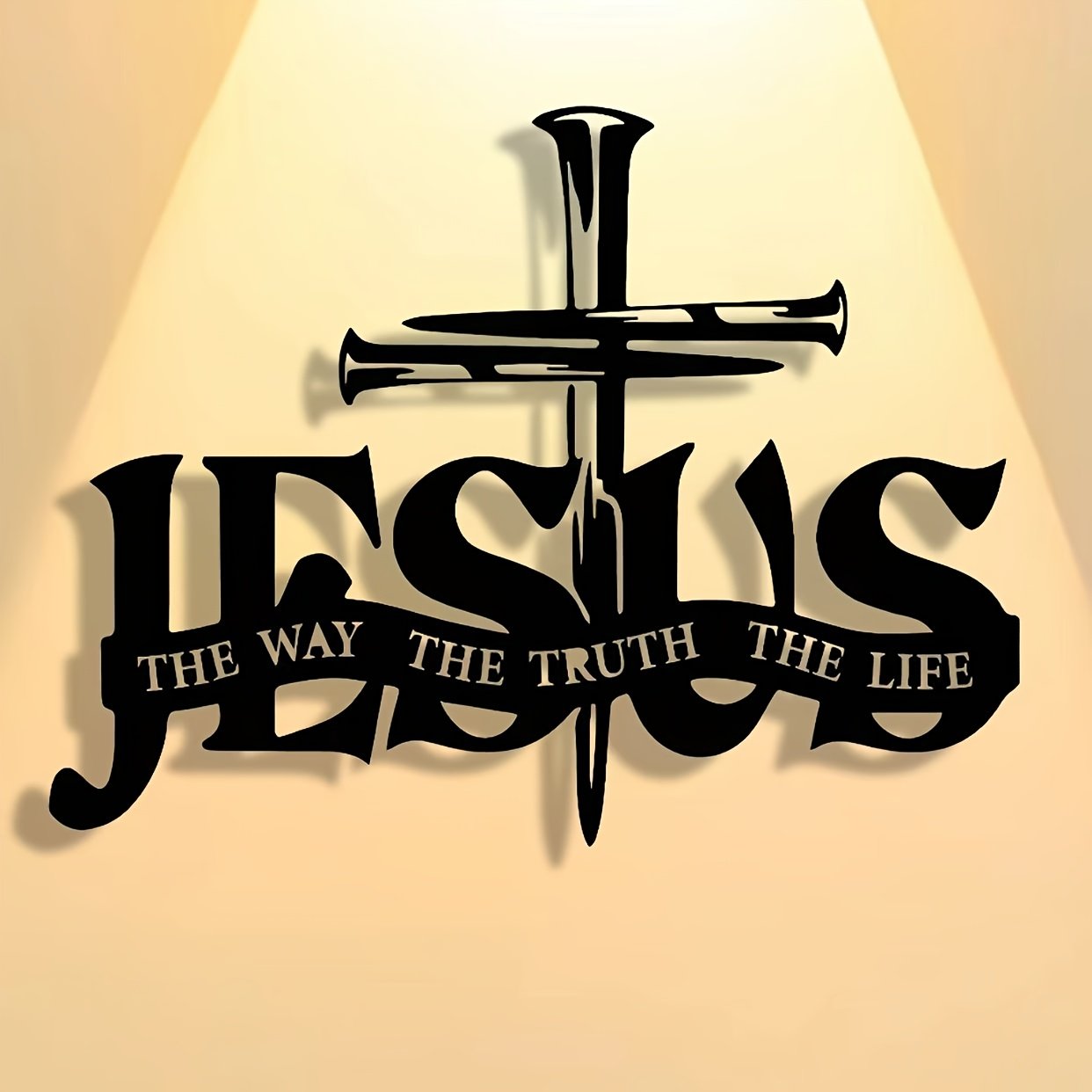 (🎁Laatste dag 49% UIT)🔥Jesus & Kruis Design Muurkunst - ⌛Limited Handmade Series