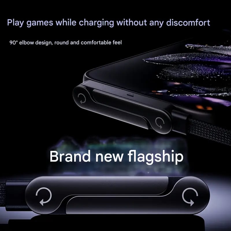 ⚡Usynlig 2-i-1-mobilstativ + 240 W hurtigladekabel