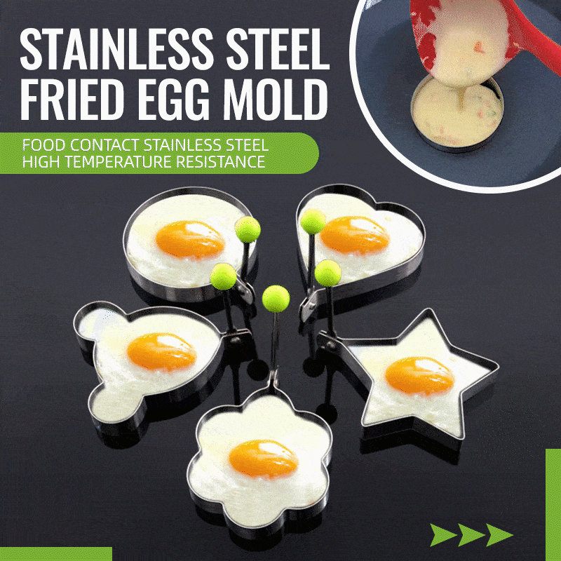 🔥🍳 2026 Nye kreative egg- og kakeformer i rustfritt stål