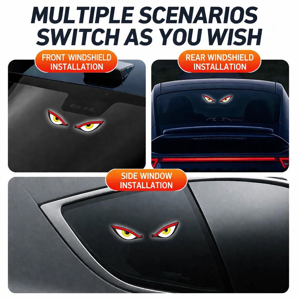 LED-vinduslys «Solar Demon Eye» for biler