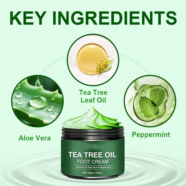 🥳 Bestselger og hetselger i 2026! 🥳 💞 Over 50 000 solgt! ✨ 💝 Beroligende fotkrem med aloe vera og tea tree