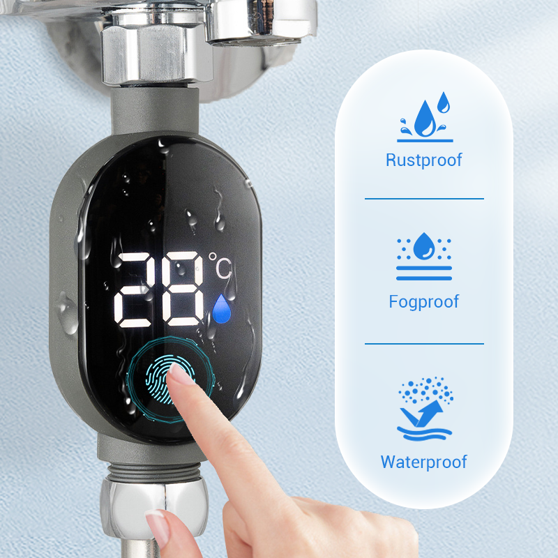 🚿 Kjøp 1, få 1 gratis 🌡️ Dusjtermometer – Digitalt display med øyeblikkelig visning, vanntett og enkelt å installere for trygg dusjing 👶📦
