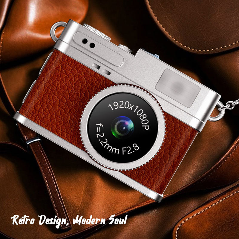 📸✨ Retro-minikamera – Kompakt smykkekamera i vintage-design for skarpe, spontane minnebilder! ✨🎞️