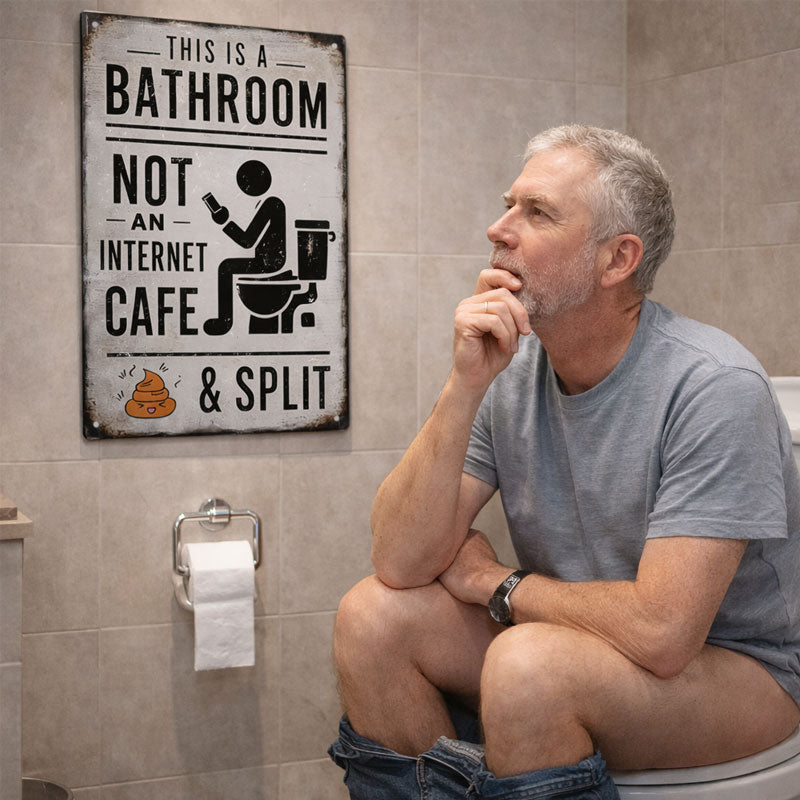 🚽 Det här är ett badrum, inte ett internetcafé😂