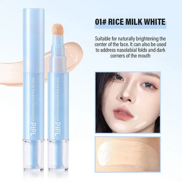 🖋️✨Kjøp 1, få 1 gratis!! 💙 Dobbel effekt concealer, foundation og øyeconcealer — 24 timers langvarig sminke👁️