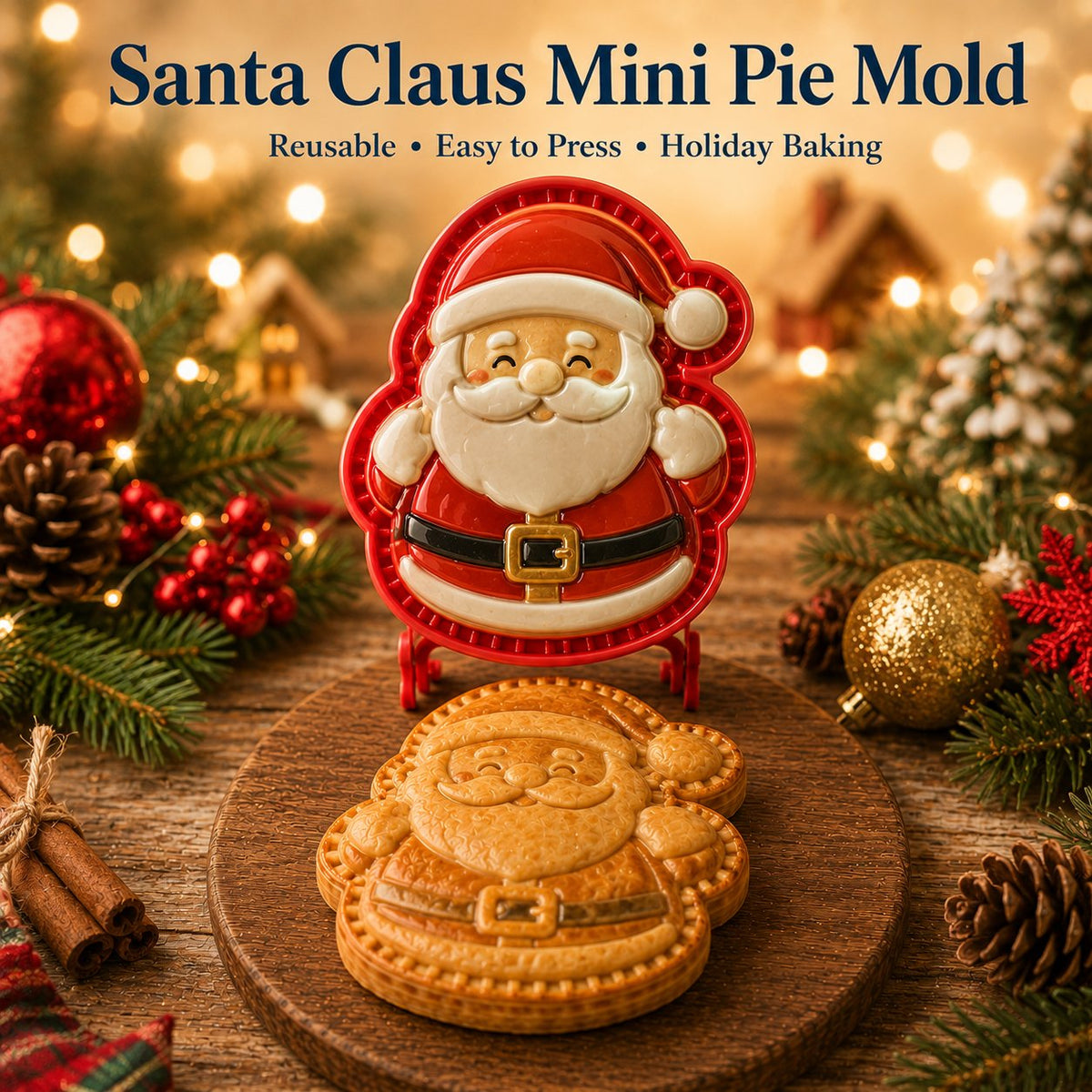 🎄🎅 Juletilbud: 49 % rabatt 🍪 Sett med 16 mini-julekakeformer