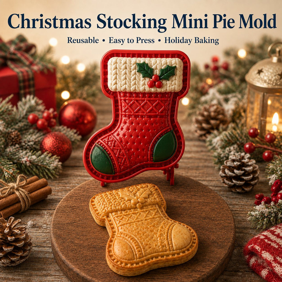🎄🎅 Juletilbud: 49 % rabatt 🍪 Sett med 16 mini-julekakeformer
