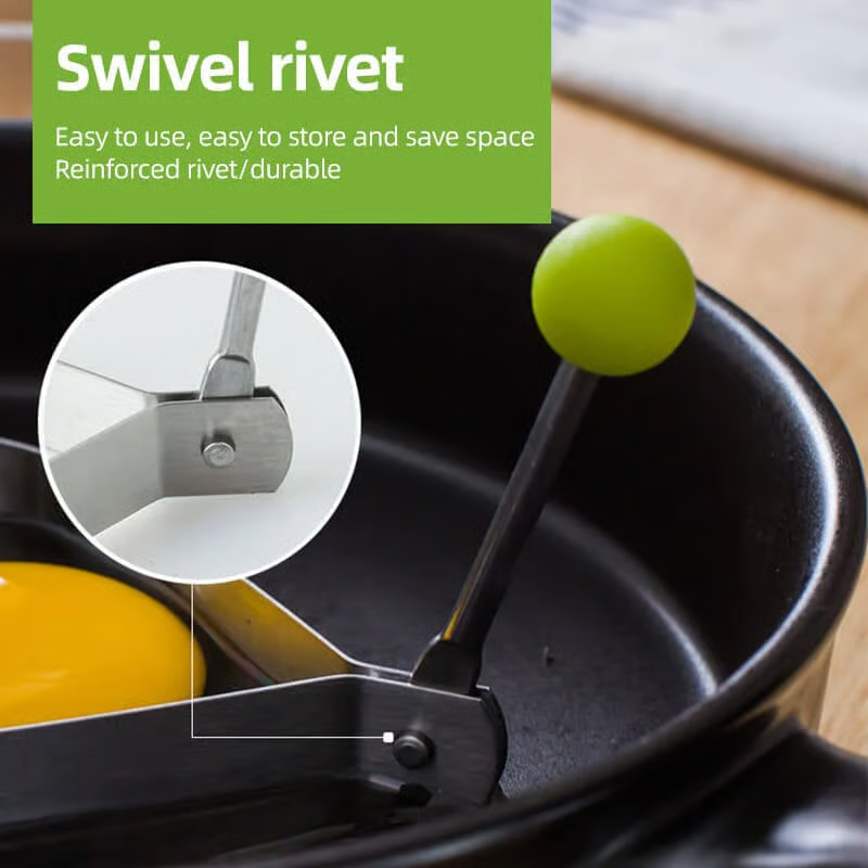 🔥🍳 2026 Nye kreative egg- og kakeformer i rustfritt stål