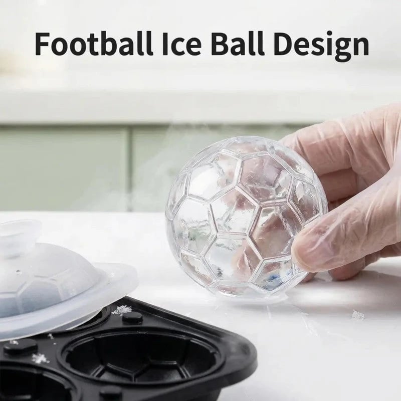 Fotballformet iskubform i silikon
